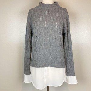 MOTH X ANTHROPOLOGIE - XS - NWT Faux Layered Sweater